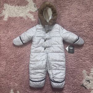Oshkosh B'gosh Pram Suit With Flip Booties Snowsuit Coat 3-6 Months NWT Winter